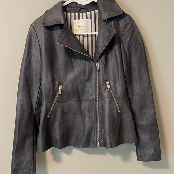 Anthropologie Moto Faux Leather Jacket Size XSmall - Picture 8 of 8